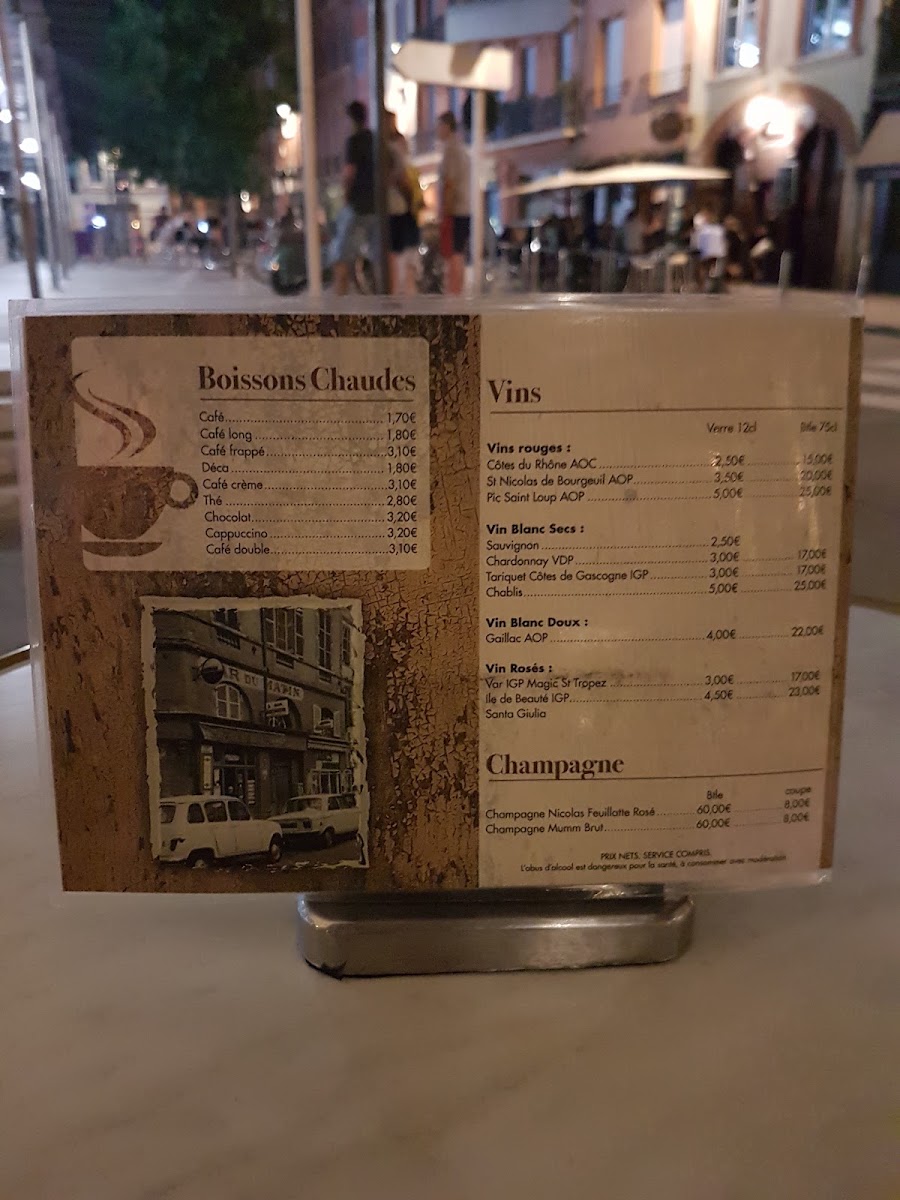 Le Bar du Matin Menu - Image 1